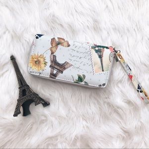 FINAL SALE Paris Wristlet Wallet